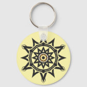 Porte-clés Harmonie éternelle Mandala — Géométrie divine en o (Verso)