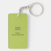 Porte-clés Harmony Stripes Lines Brown Yellow Green (Dos)