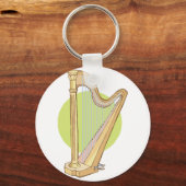 Porte-clés harpe musicale (Recto)