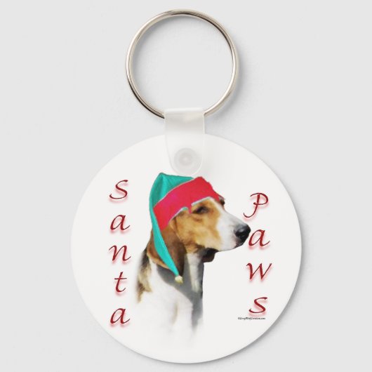 Porte-clés Harrier Père Noël Paws (Recto)