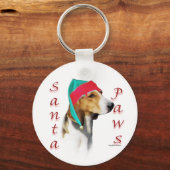 Porte-clés Harrier Père Noël Paws (Recto)