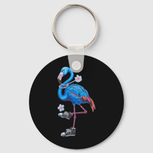 Porte-clés Harris 2024 Flamant Rose Style Rétro Tendance Avec
