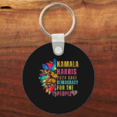 Porte-clés Harris 2024 Sauver La Démocratie Pour Le Peuple Su (Recto)