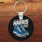 Porte-clés Harris 24 Vote Président Kamala Baskets d'élection (Recto)