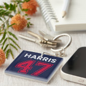 Porte-clés Harris 47 I - Kamala Harris Pour Président (Devant Droit)