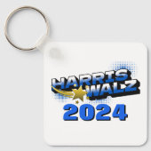 Porte-clés Harris et Walz Gold Star (Recto)