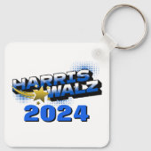 Porte-clés Harris et Walz Gold Star (Dos)