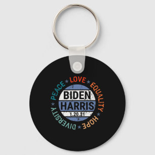 Porte-clés Harris Peace Love Equality Hope Diversity Janvier
