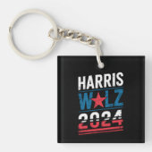 Porte-clés Harris Waltz 2024 Election Kamala Harris Tim Waltz (Devant)