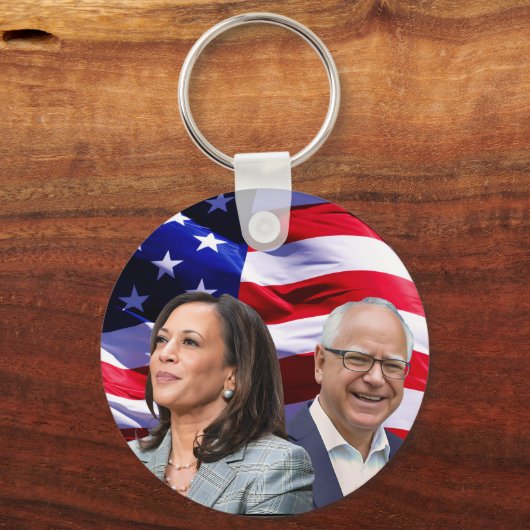 Porte-clés Harris Waltz 2024 - Kamala Harris Tim Waltz (Recto)