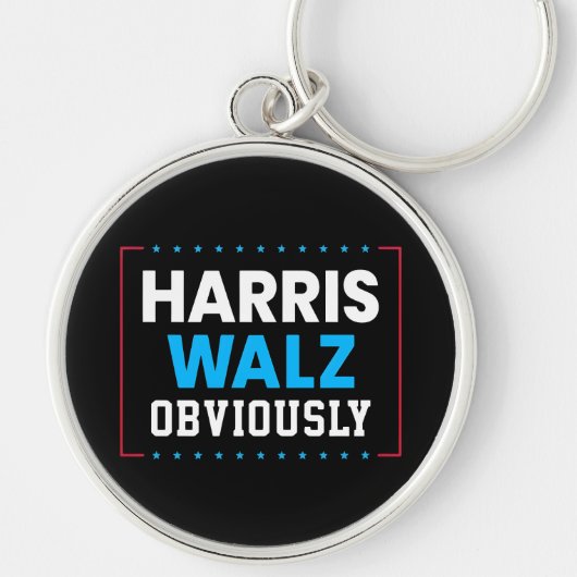 Porte-clés Harris Walz Évidemment (Devant)