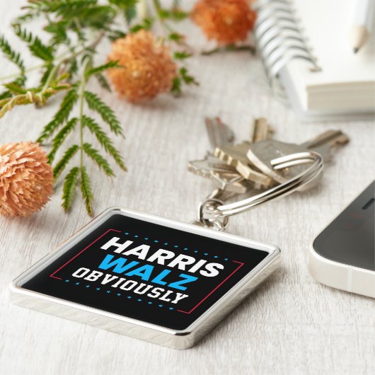 Porte-clés Harris Walz Évidemment (Côté)