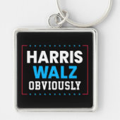 Porte-clés Harris Walz Évidemment (Devant)