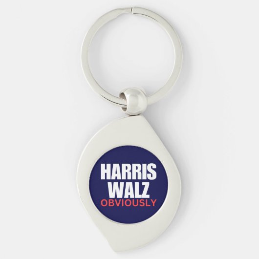 Porte-clés Harris Walz ÉVIDEMMENT | Harris Walz 2024 Évidemme (Devant)