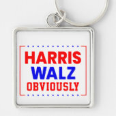 Porte-clés Harris Walz évidemment Kamala Harris pour le prési (Devant)
