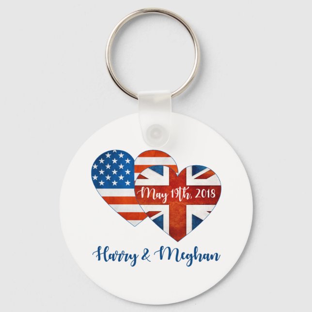Porte-clés Harry & Meghan Mariage, 19 mai 2018 (Front)