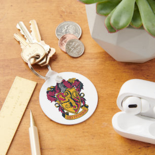 Porte-clés Harry Potter   Blason de Gryffindor Or et Rouge