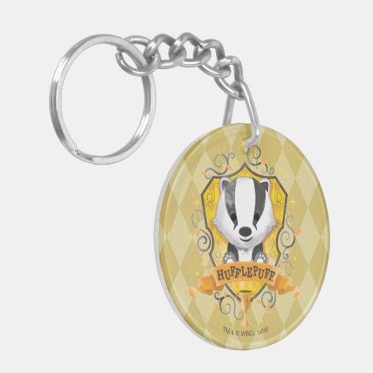 Porte-clés Harry Potter | Charme HUFFLEPUFF™ Crest (Devant gauche)