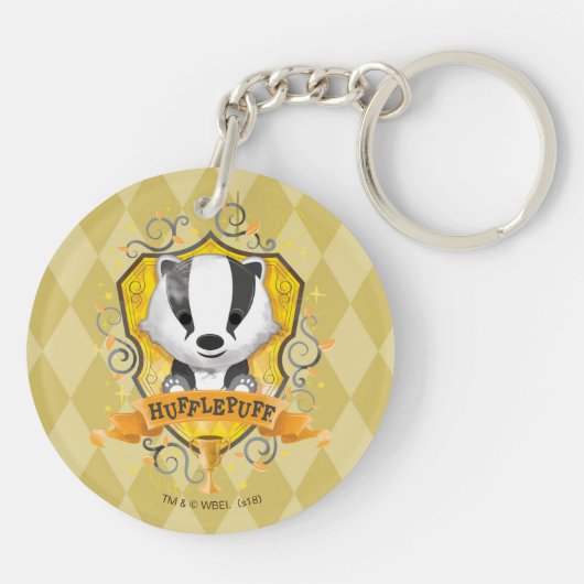 Porte-clés Harry Potter | Charme HUFFLEPUFF™ Crest (Dos)