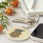 Porte-clés Harry Potter | Cimier de Hufflepuff avec Badger (Devant droit)