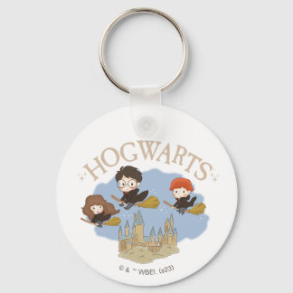 Porte-clés HARRY POTTER™, Hermione & Ron Fly Over HOGWARTS™