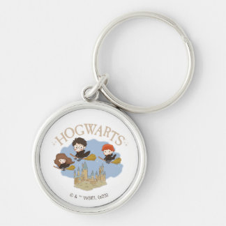 Porte-clés HARRY POTTER™, Hermione & Ron Fly Over HOGWARTS™
