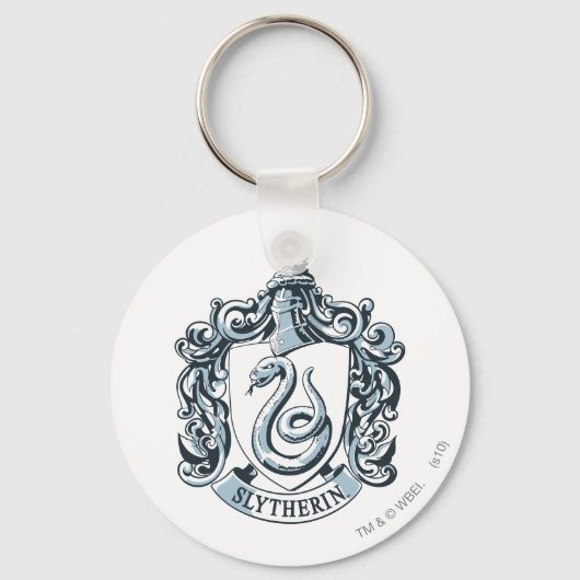 Porte-clés Harry Potter | Slytherin Crest - Bleu glacé (Recto)