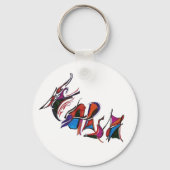 Porte-clés HARSH custom art work calligraphy (Recto)