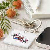 Porte-clés HARSH custom art work calligraphy (Devant Droit)