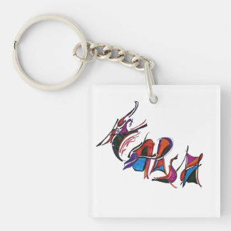 Porte-clés HARSH custom art work calligraphy