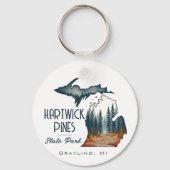 Porte-clés Hartwick Pines State Park Souvenir Cadeau (Verso)