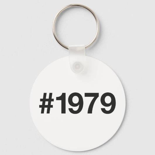 Porte-clés Hashtag 1979 46 Anniversaire (Recto)