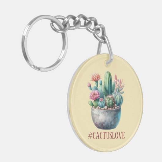 Porte-clés Hashtag Cactuslove (Devant gauche)