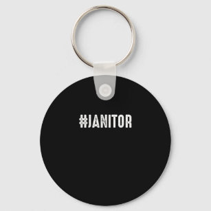 Porte-clés Hashtag Janitor Cleaners Service Cleaners Cadeau