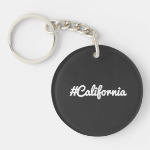 Porte-clés Hashtag Style Minimaliste Côte Ouest Californie