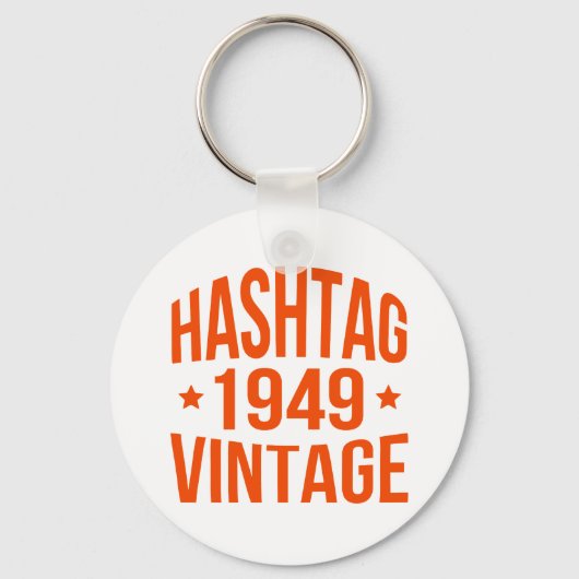 Porte-clés Hashtag Vintage 1949 (Recto)