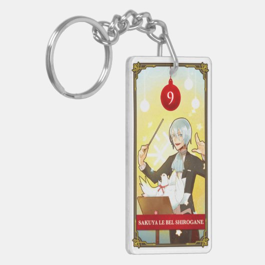Porte-clés Hatoful Advent calendar 9: Sakuya Le Bel Shirogane (Devant gauche)