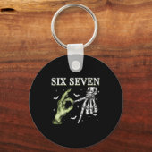 Porte-clés Haunted By 67 – Funny Skeleton Hands Halloween Cos (Recto)