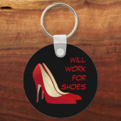 Porte-clés Hautement motivé : Travaillera pour les chaussures (Recto)