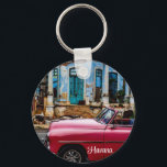 Porte-clés Havana Cuba Voiture rouge Vintage<br><div class="desc">Havana Cuba Voiture rouge Vintage</div>