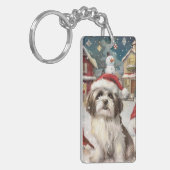 Porte-clés Havanais Winter Wonderland Noël Joie (Devant gauche)