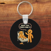 Porte-clés Have You Tried Icing It Gingerbread Nurse Christma (Recto)