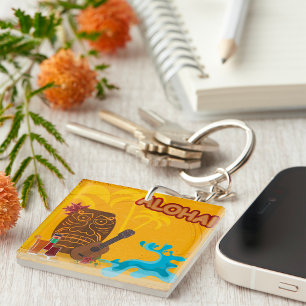 Porte-clés Hawaii Aloha Tiki Bar Retro Luau Party