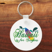 Porte-clés Hawaii est pour les surfeurs (Recto)