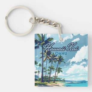 Porte-clés Hawaii Kai Honolulu Oahu Hawaii Retro