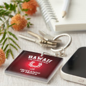 Porte-clés Hawaii L'État D'Aloha (Devant Droit)