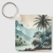 Porte-clés Hawaii Tropical Palm Tree Island (Recto)