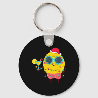 Porte-clés Hawaiian Summer Tropical Xmas Lemon Funny Christma