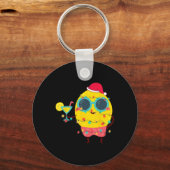Porte-clés Hawaiian Summer Tropical Xmas Lemon Funny Christma (Recto)