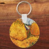 Porte-clés Haystacks en Provence par Vincent van Gogh (Recto)